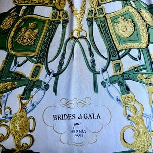 VINTAGE Hermès Brides de Gala Silk Scarf | Green